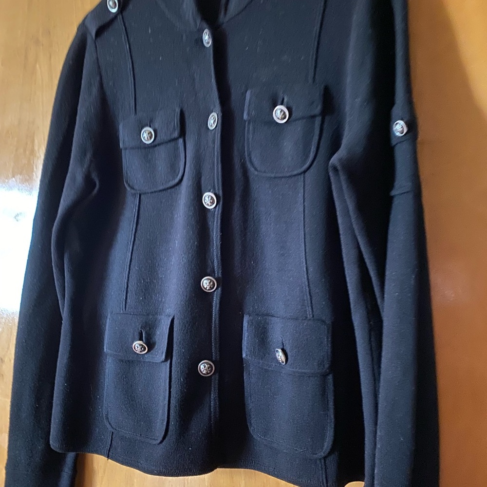 Tory Burch Military style sweater jacket
